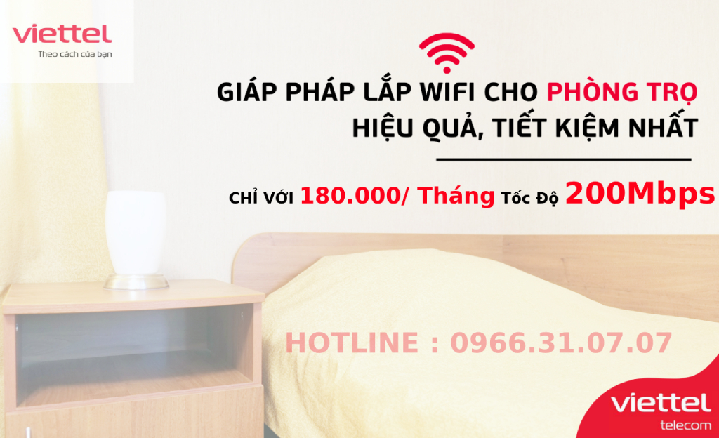 Giải pháp lắp đặt wifi viettel cho phòng trọ hiệu quả, tiết kiệm