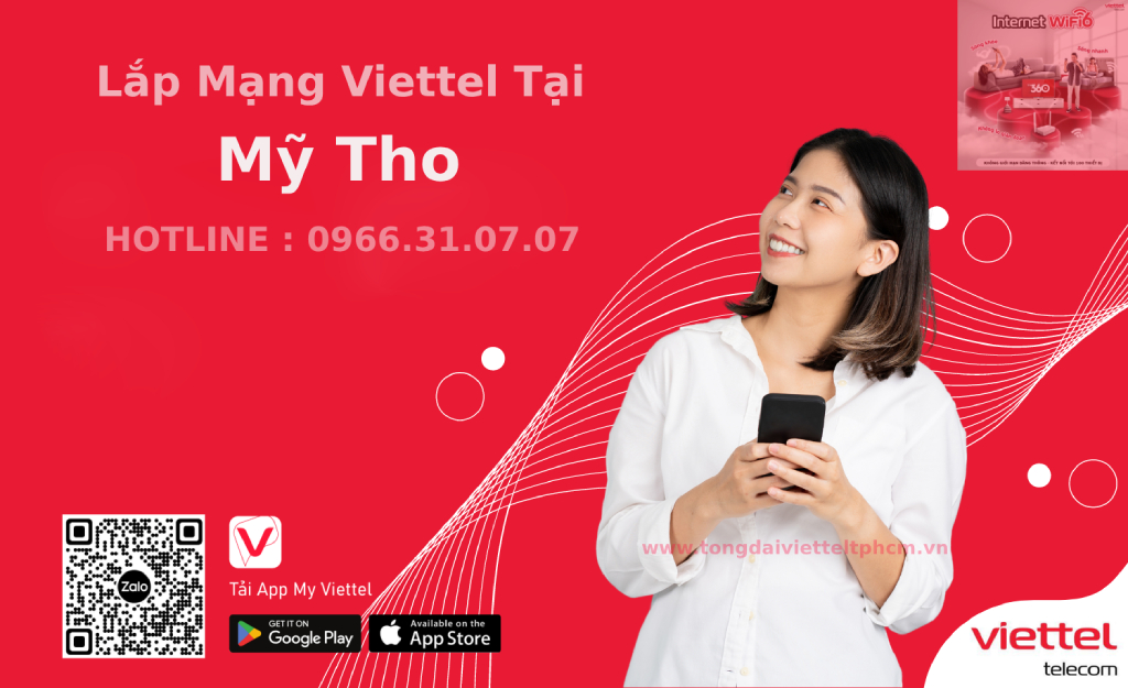 Lắp đặt mạng Viettel Mỹ Tho ưu đãi chỉ 180k/tháng